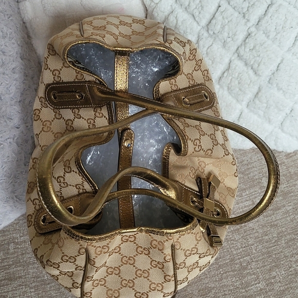 GUCCI GOLD ORIGINAL GG CANVAS PRINCY TOTE.. AUTHENTIC!!! - Picture 5 of 16